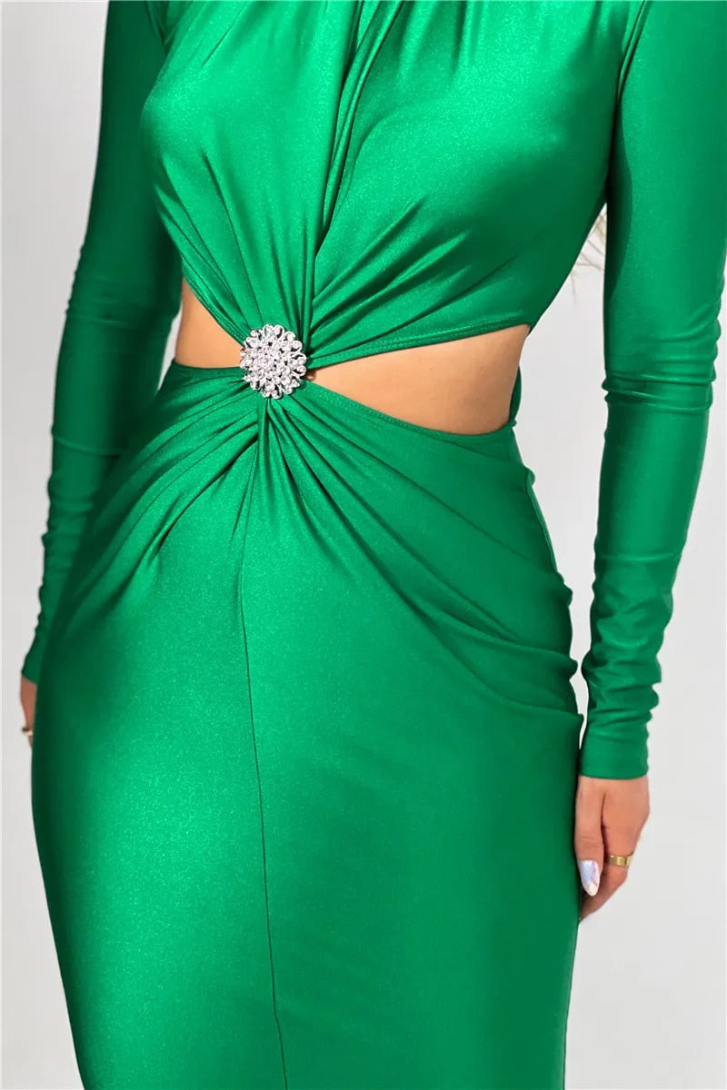 Joan Hollow Out Sexy Maxi Dress