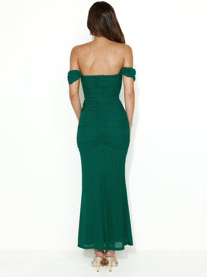 Laura Off-shoulder Bodycon Maxi Dress