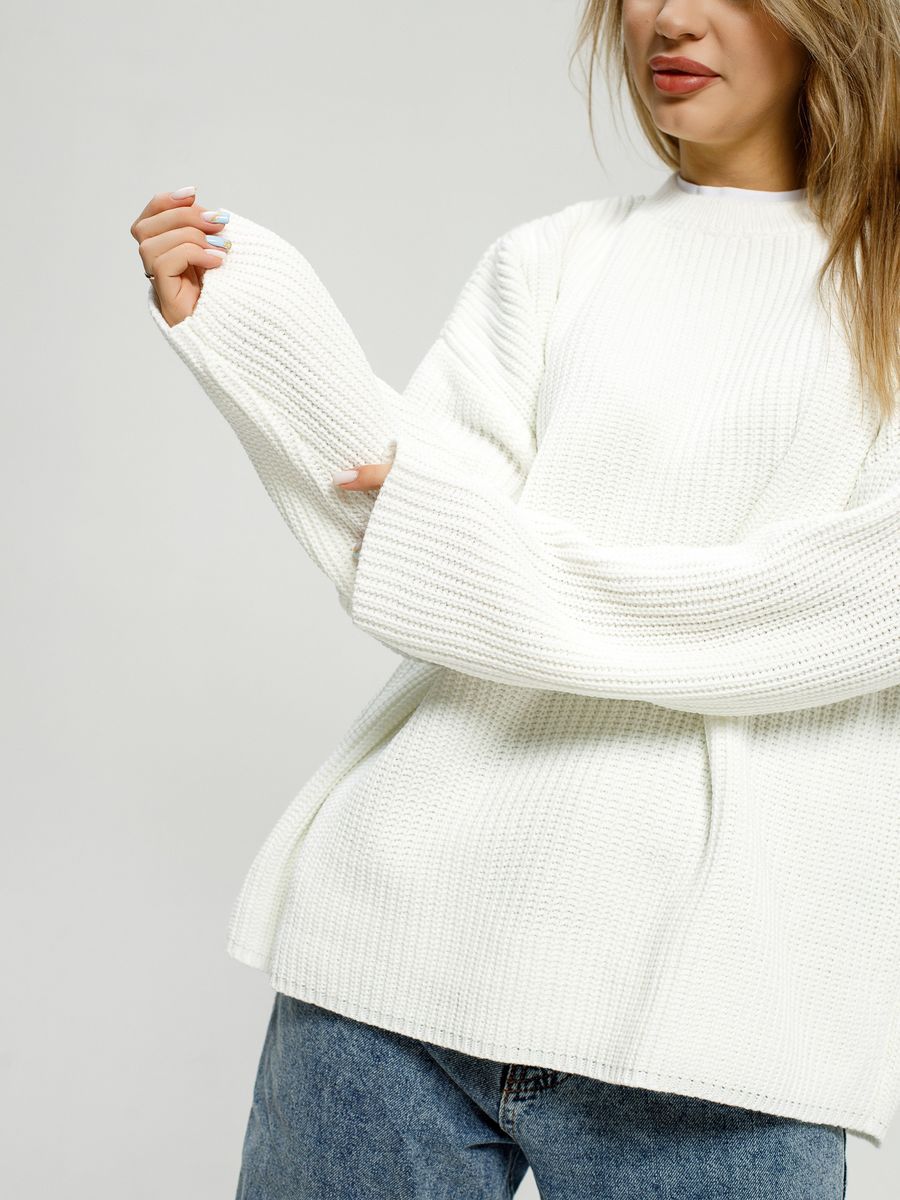 Patricia Woman Solid Color Round Neck Sweater