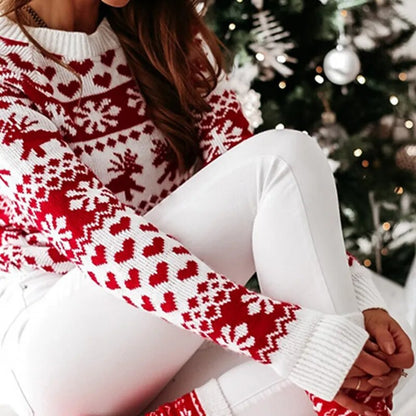 Rose Knit Long Sleeve Women Sweater