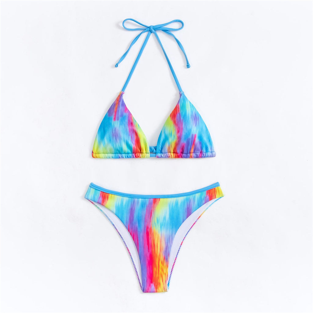 Amanda Sexy Halter Tie Dye Brazilian Bikini