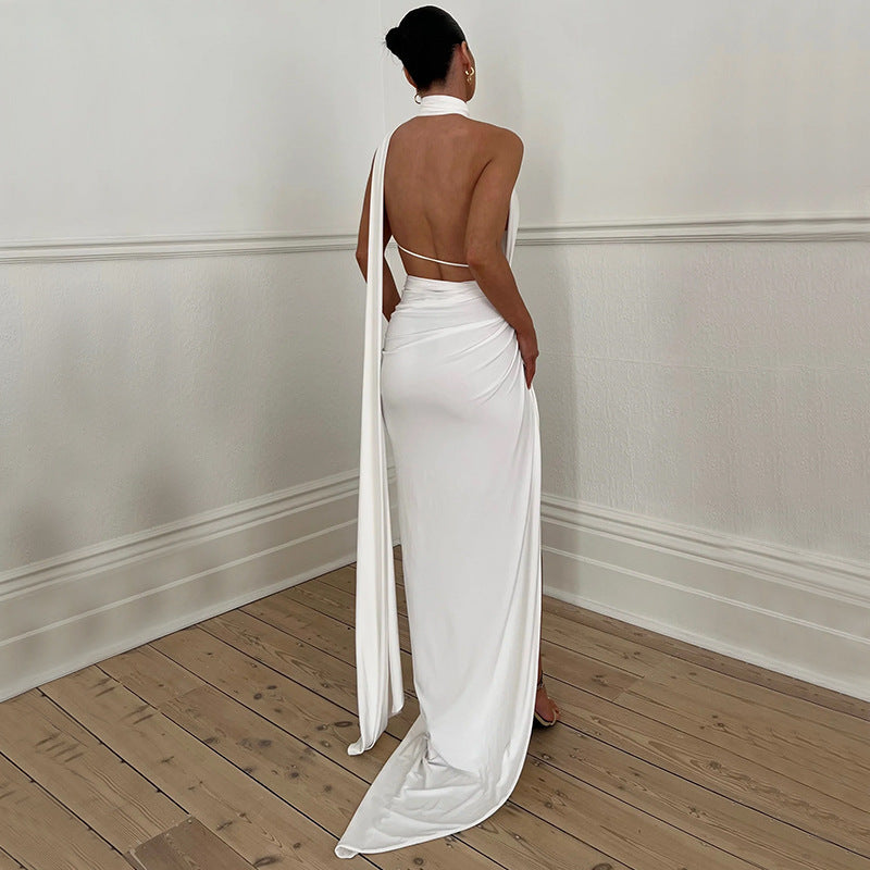 Sheila Hollow Out Strapless Backless Maxi Dress