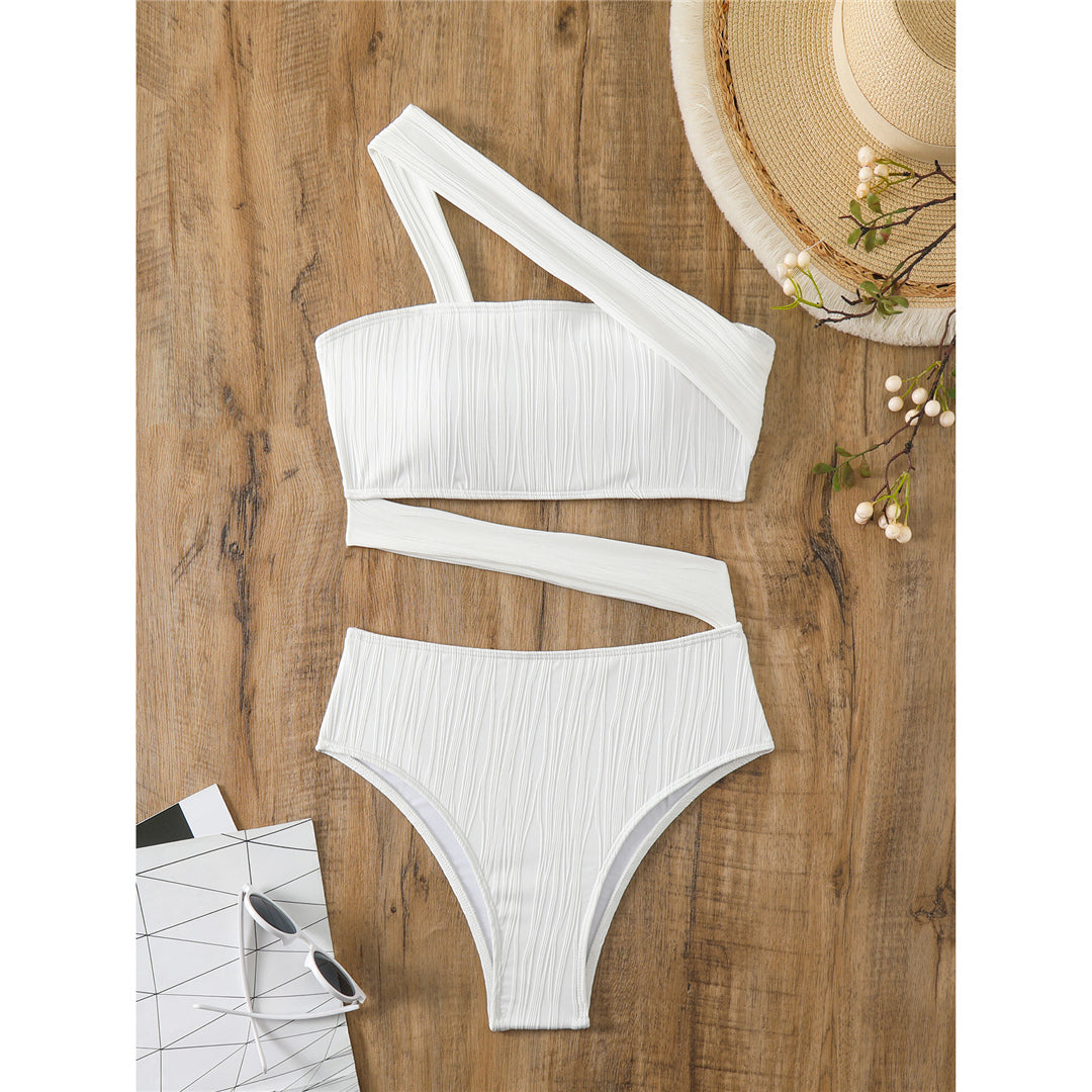 Ruby Asymmetric One Shoulder Cut Out Monokini