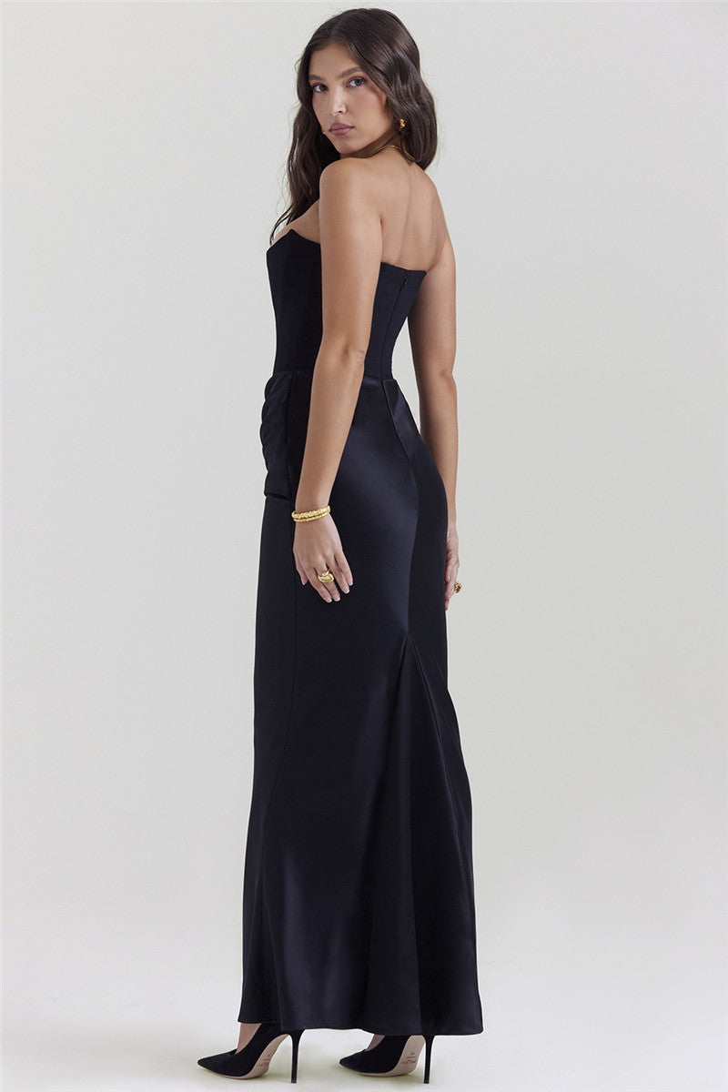 Ellen Strapless Bodycon Sexy Maxi Dress