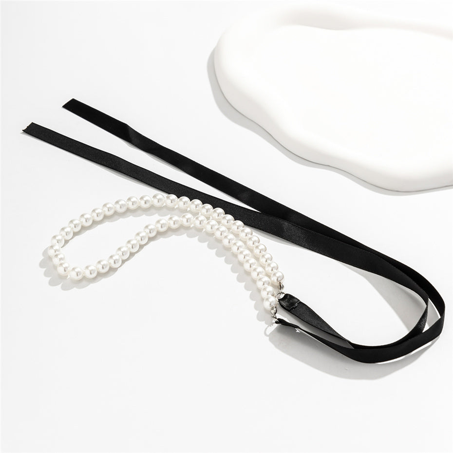 Sheila Velvet Ribbon Bowknot Choker Necklace