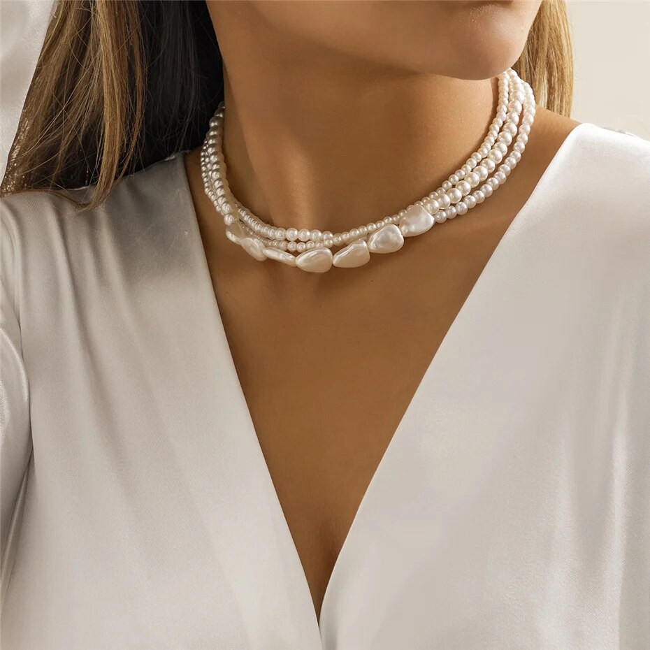 Esther Multilayer Pearl Necklace