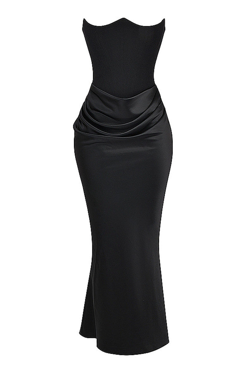 Ellen Strapless Bodycon Sexy Maxi Dress