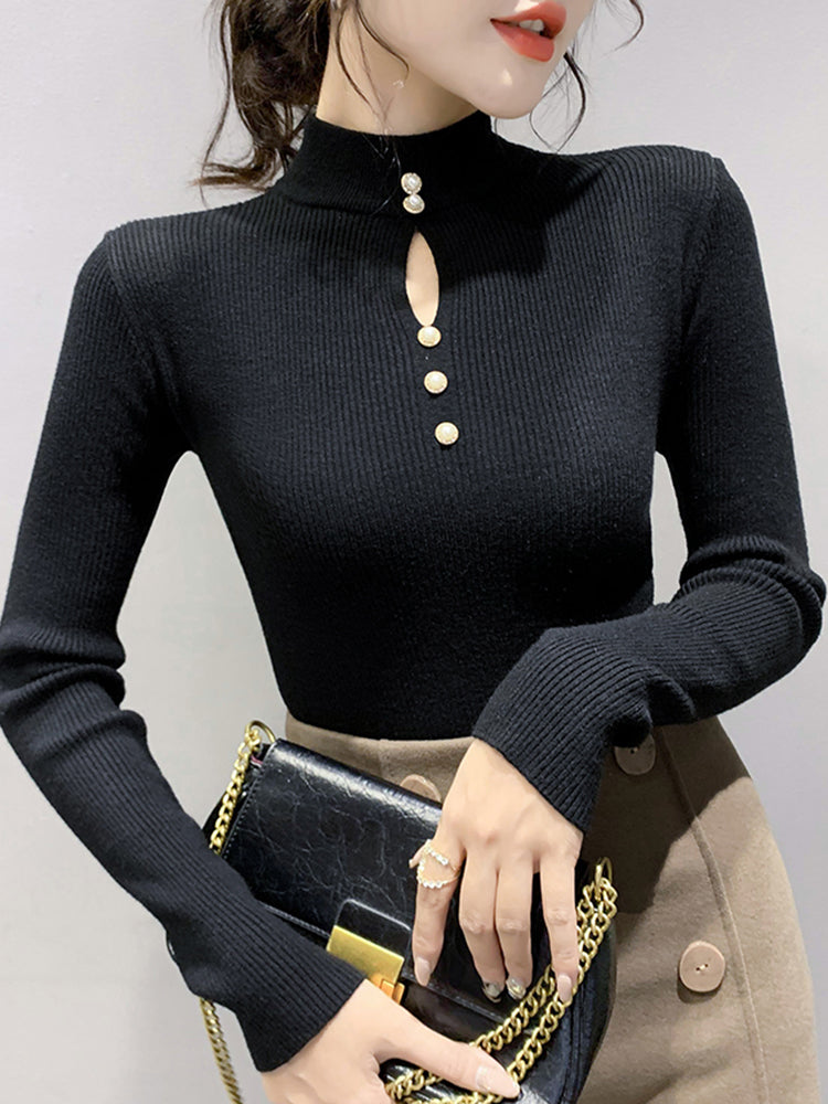 Jasmine Women Hollow-out Sweater