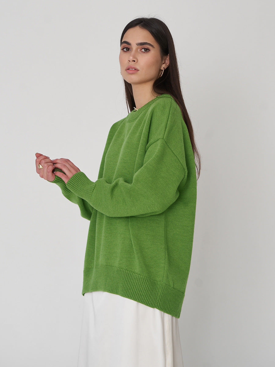 Tina O Neck Oversized Casual Women Sweater