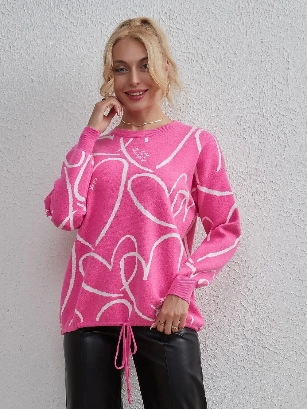 Regina Full Sleeve Casual Lace Up Women Sweater