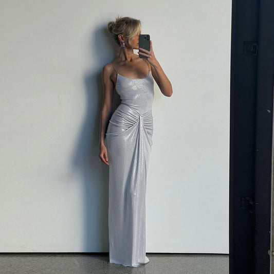 Jenna Spaghetti Strap Sexy Maxi Dress