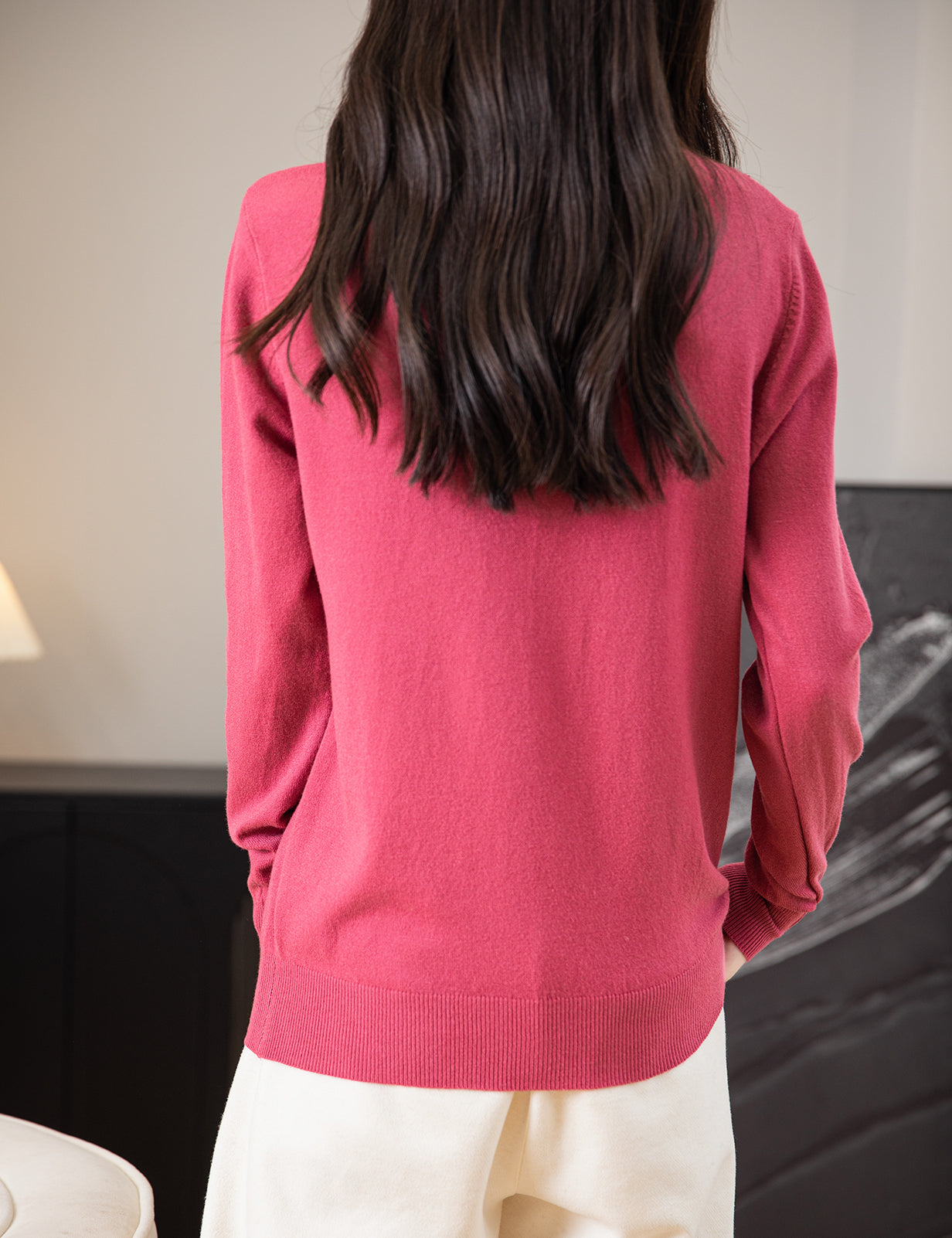 Ruth O Neck Woman Sweater