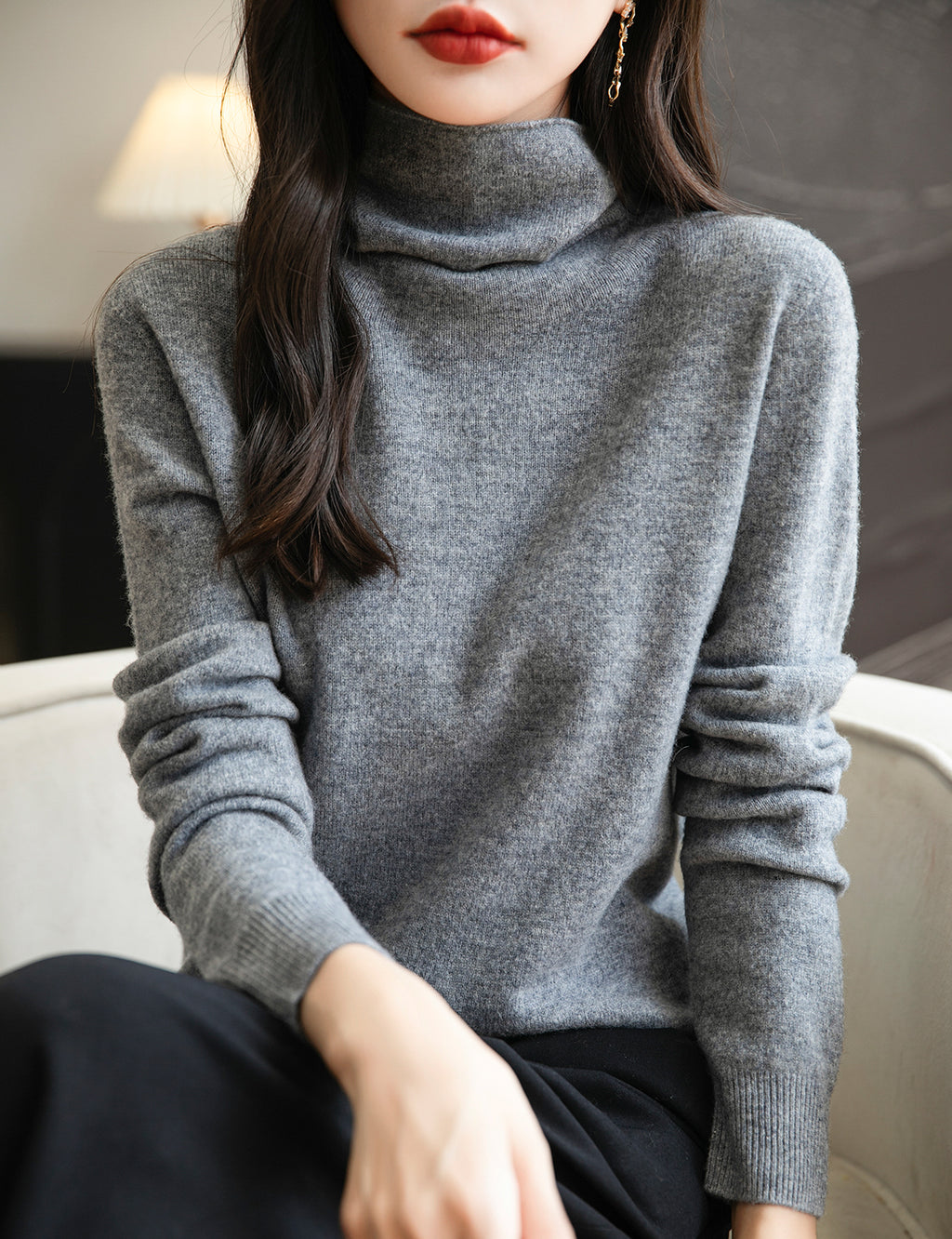 Irene Woman Turtleneck Sweater