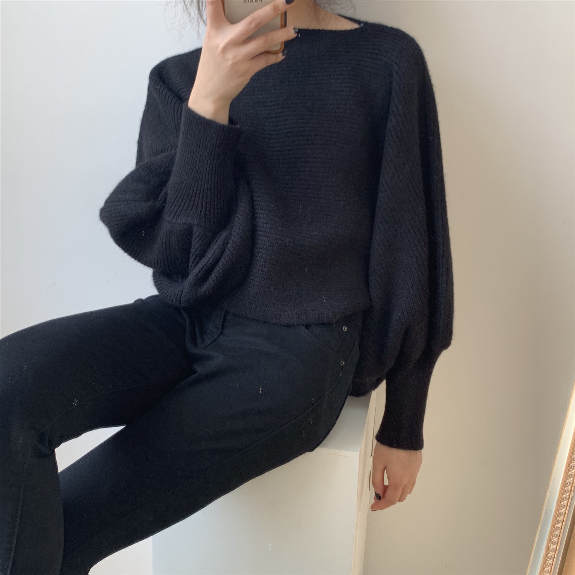 Alice Casual Knitted Solid Woman Sweater