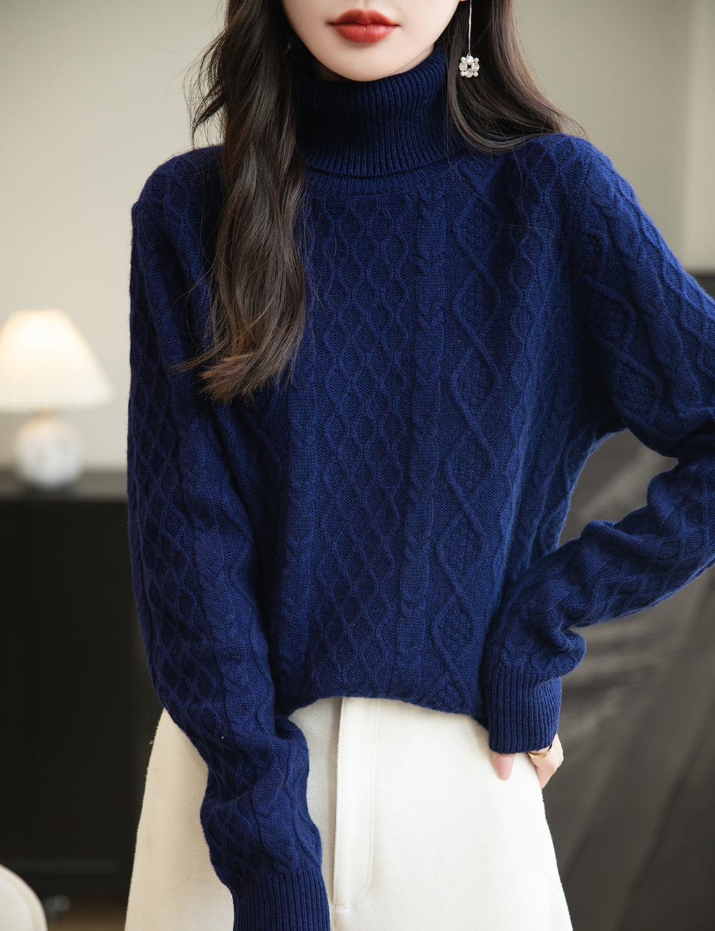 Pat Woman Wool Turtleneck Sweater