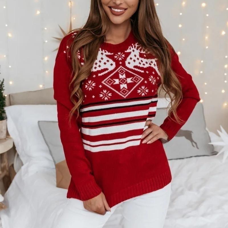 Phyllis Casual Loose Long Sleeve O Neck Women Sweater