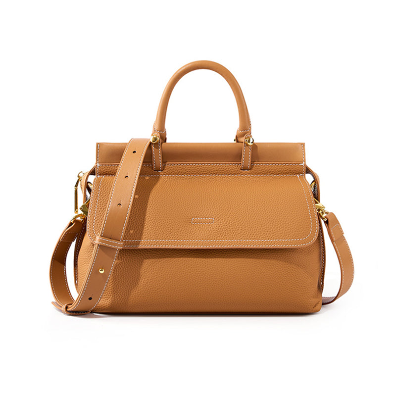 Сlara Leather Work Tote Handbag