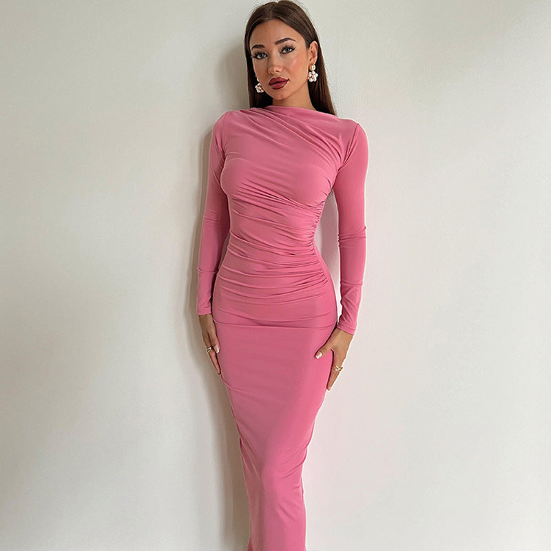Donna Long Sleeve Sexy Maxi Dress