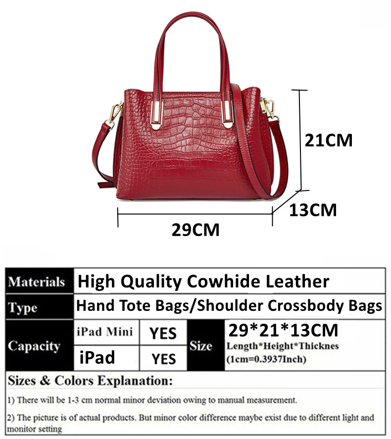 Erika Woman Leather Tote Handbag