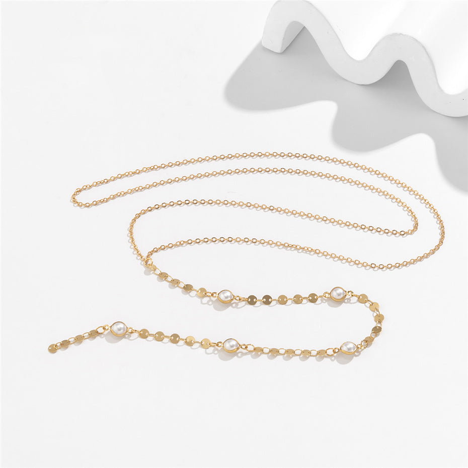 Erika Long Tassel Pendant Chest Chain Necklace
