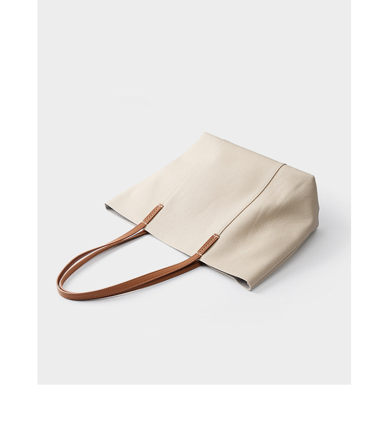 Grace Woman Leather Large Shopper Tote Bag