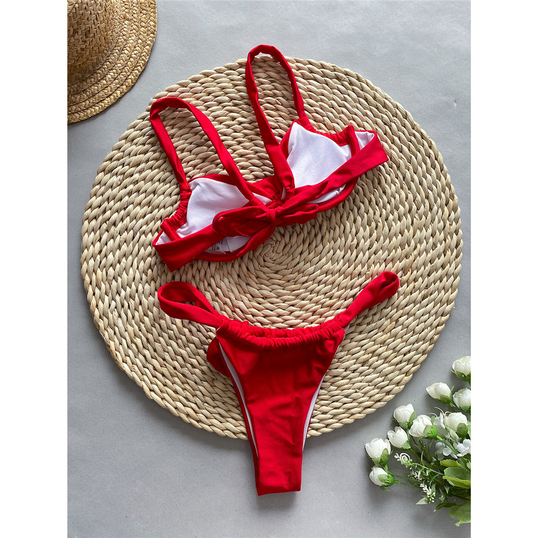 Ruby 3D Flowers High Leg Cut Underwired Bikini