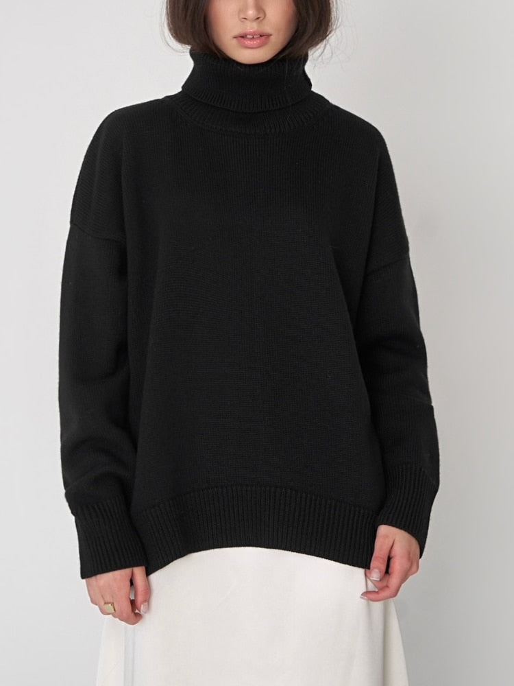 Laurie Oversized Casual Loose Knitted Women Jumper