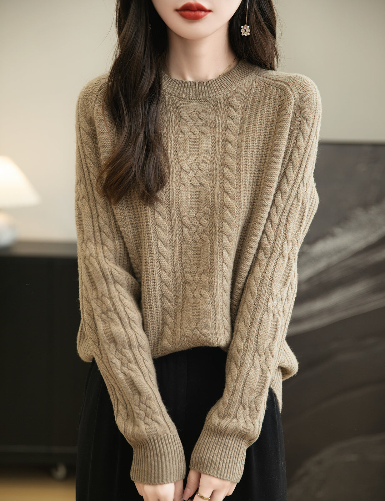 Miranda Woman Wool Crew Neck Sweater