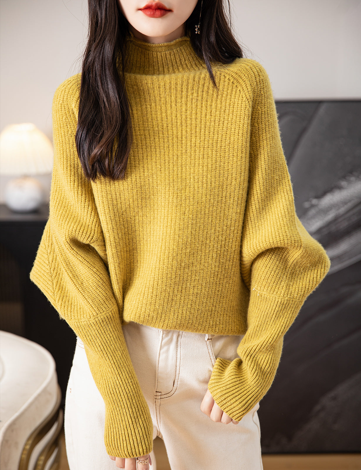 Jasmine Woman Turtleneck Sweater