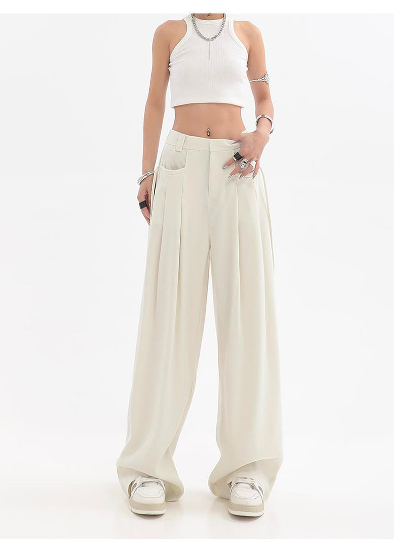 Megan Streetwear Oversize Bf Suit Wide Leg Pants