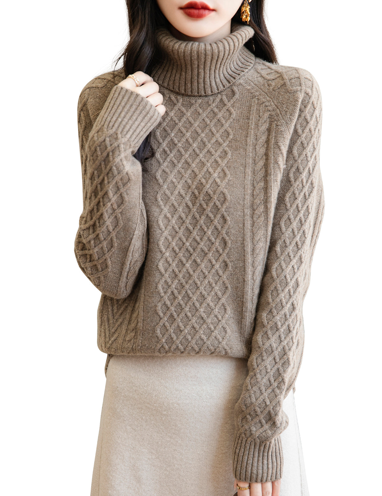 Jenny Woman Turtleneck Sweater