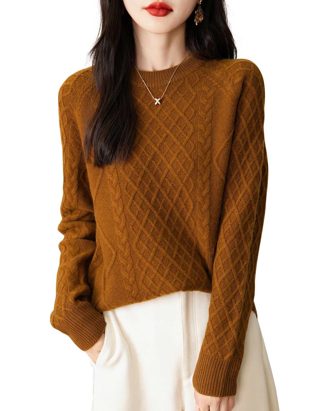 Lauren Woman Crew Neck Soft Long Sleeve Sweater