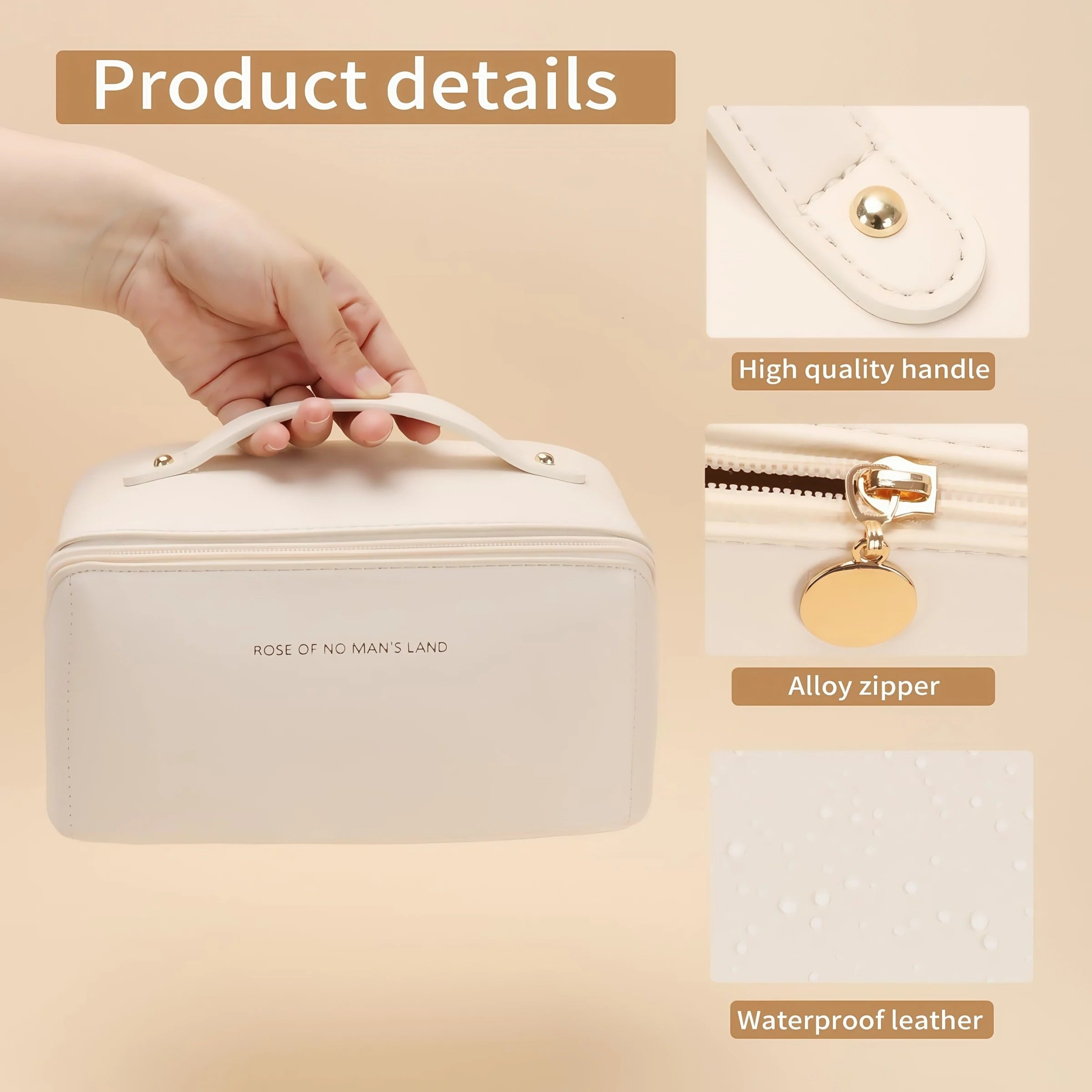 Stylish & Versatile PU Pillow Cosmetic Bag