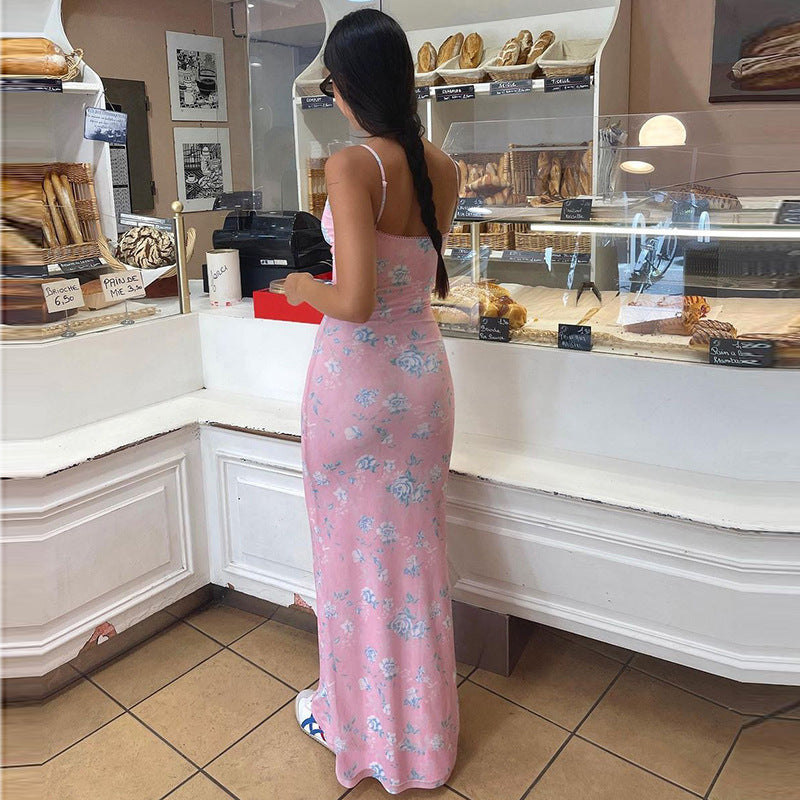 Sylvia Sexy V Neck Maxi Dress