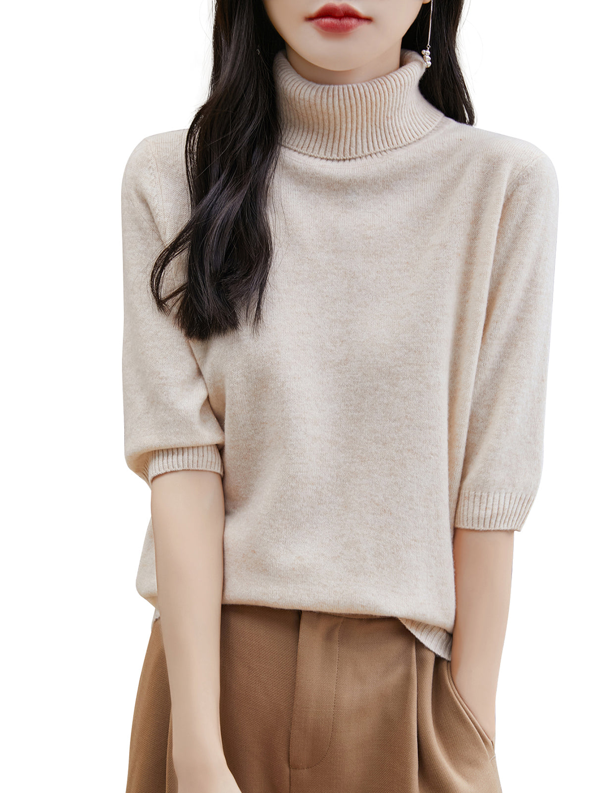 Hannah Woman Turtleneck Sweater