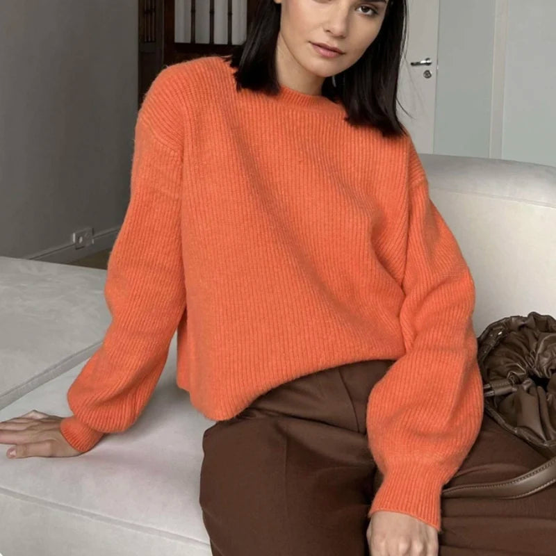Alana Woman Loose Knitted Cashmere Sweater