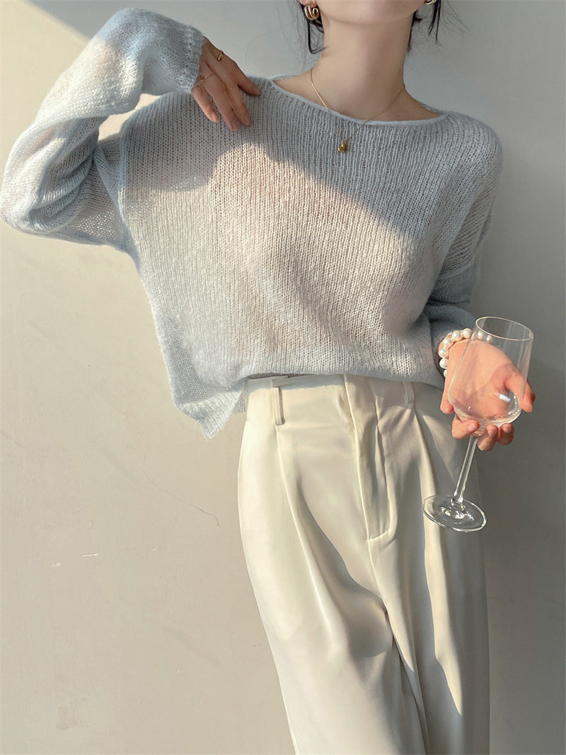 Leah Thin Knitted Woman Sweater