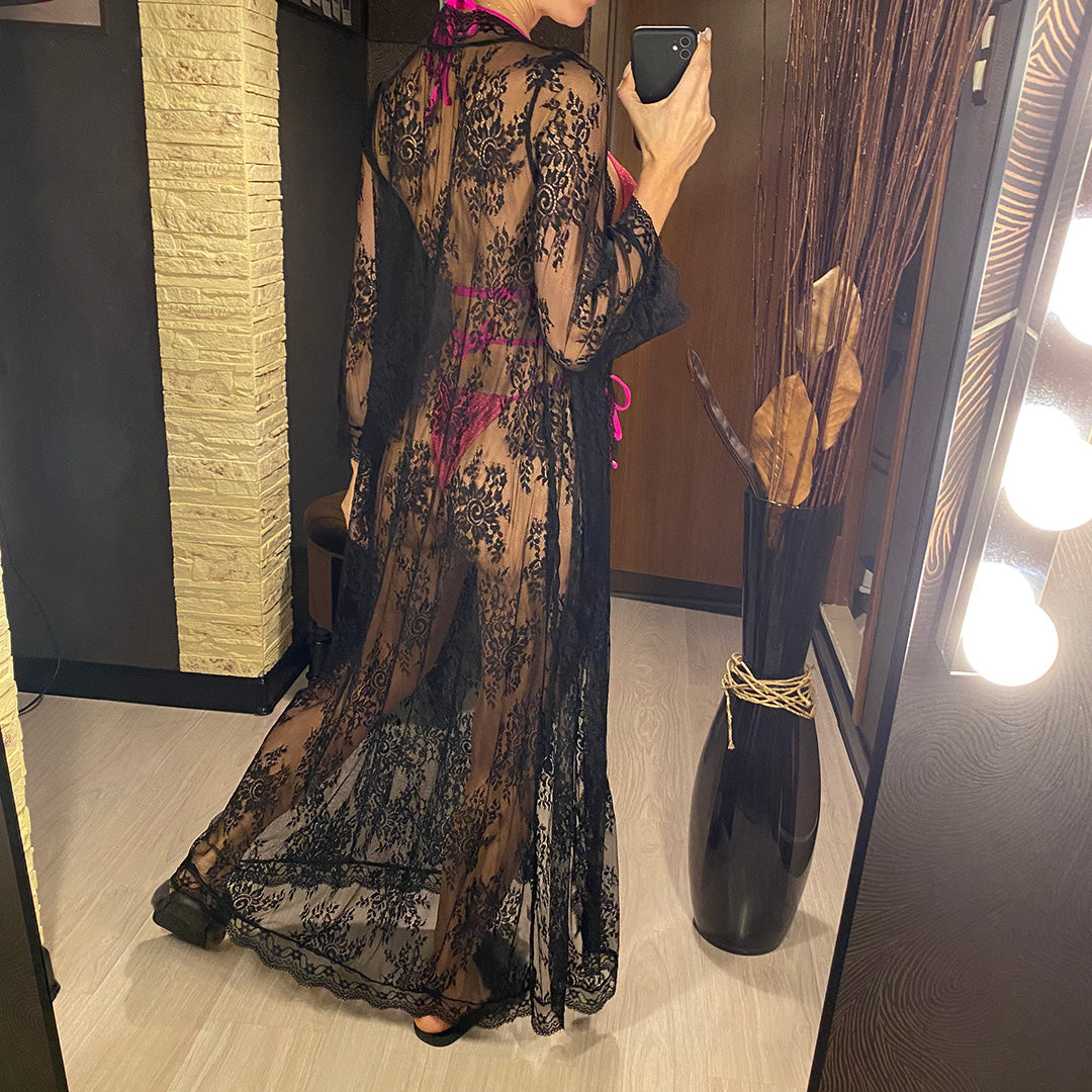 Marion Lace Embroidery Long Dress