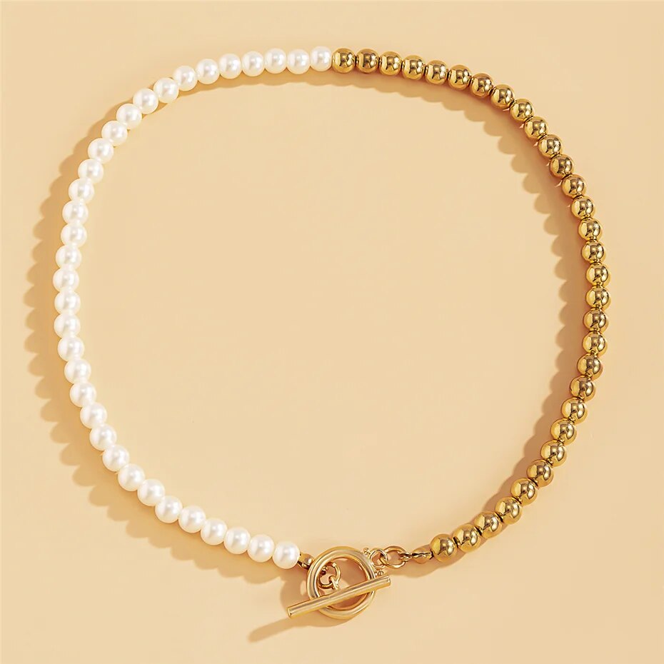 Wendy Pearl Chain Necklace