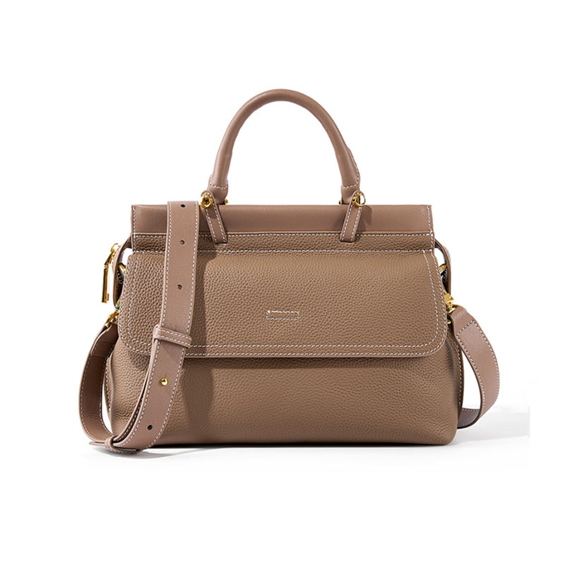 Сlara Leather Work Tote Handbag