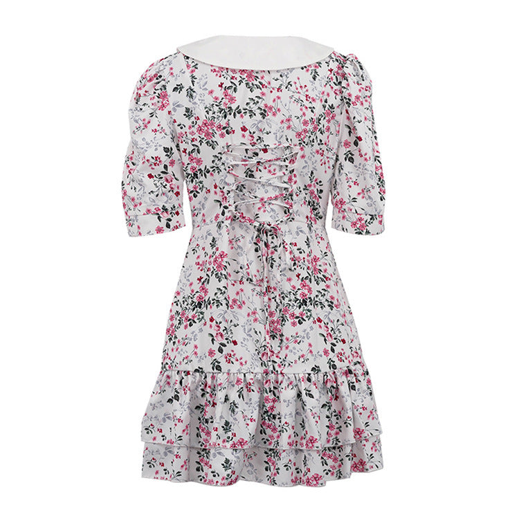 Yvonne Short Sleeve Floral Mini Dress