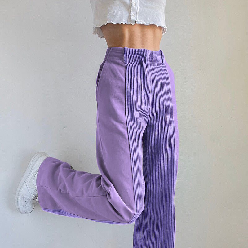 Janet Casual Corduroy Woman Pants
