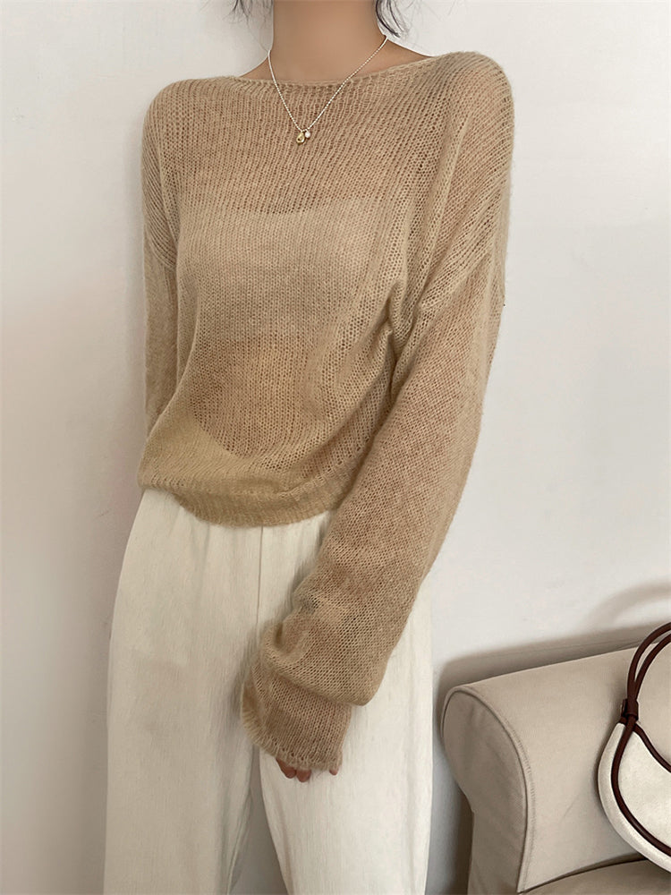 Leah Thin Knitted Woman Sweater