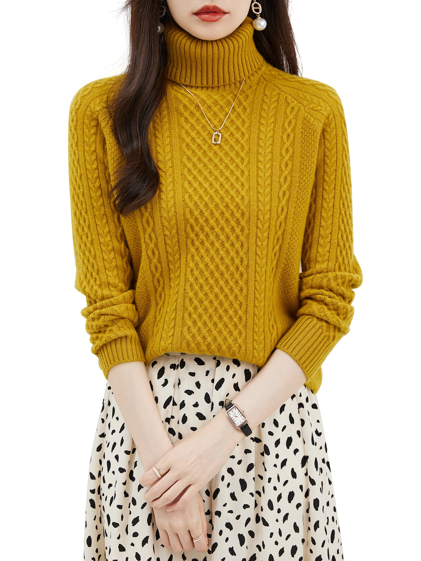 Tanya Woman Turtleneck Sweater