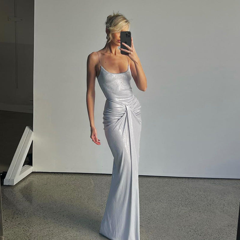 Jenna Spaghetti Strap Sexy Maxi Dress