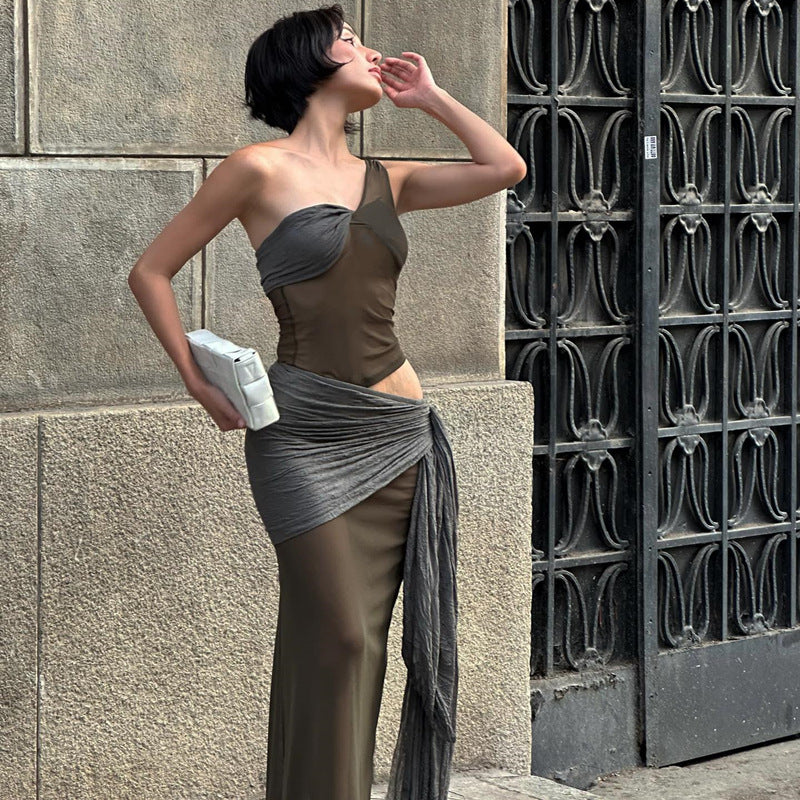 Sue One Shoulder Maxi Dress