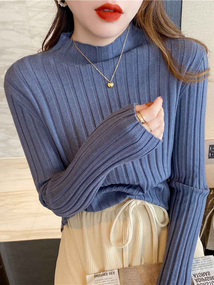 Sophie Turtleneck Long Sleeve Woman Sweater