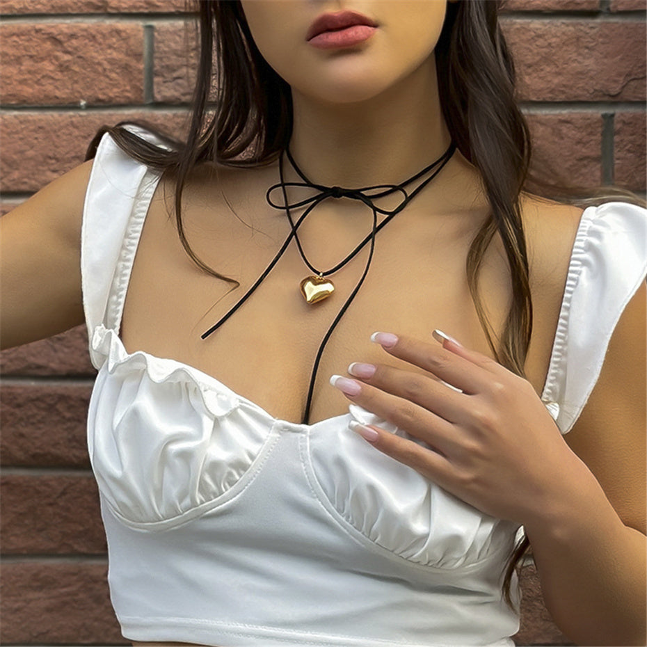 Joan Goth Love Heart Pendant Necklace