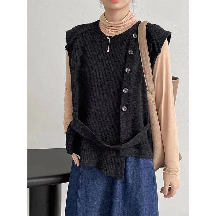 Cindy Woman Sleeveless Knitted Vest