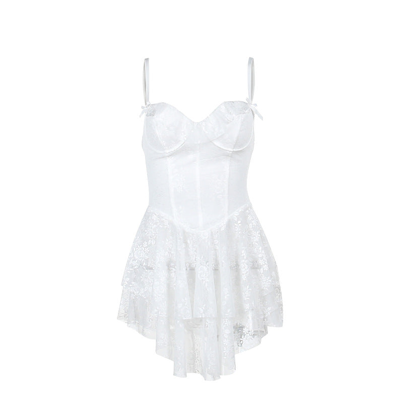 Martha Spaghetti Strap Lace Sexy Mini Dress